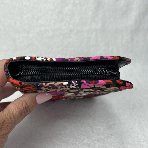 Vera Bradley Women's Floral Wallet - Purple and Red - Picture 3 of 7